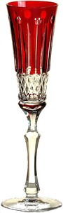 Ajka Crystal, St. Louis Dark Ruby, Champagne Stemglass, 120 мл