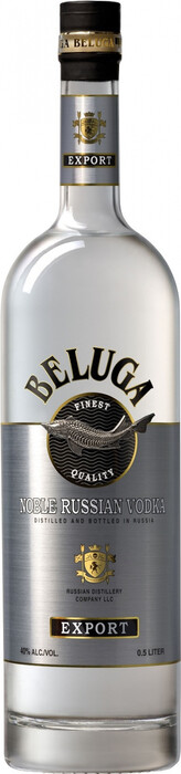 На фото изображение Белуга Нобл, объемом 0.5 литра (Beluga Noble 0.5 L)