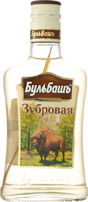 На фото изображение Bulbash Zubrovaya Bitter, 0.2 L (Бульбашъ Зубровая Настойка горькая объемом 0.2 литра)