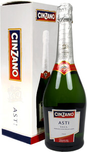 Cinzano, Asti Spumante DOCG, gift box with 2 glasses