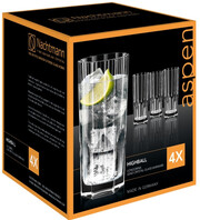 Nachtmann, Aspen, Longdrink glasses, Set of 4 pcs, 309 ml