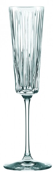 На фото изображение Nachtmann, Sixties Lines, Champagne Flute, Set of 2 pcs, 0.19 L (Сикстис Лайнс, Набор из 2-х фужеров для шампанского объемом 0.19 литра)