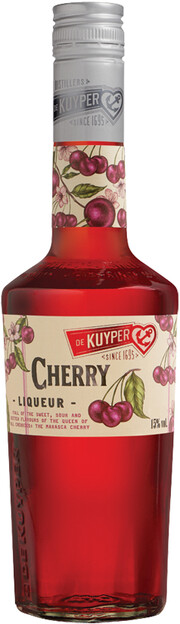 На фото изображение De Kuyper Cherry, 0.7 L (Де Кайпер Черри объемом 0.7 литра)