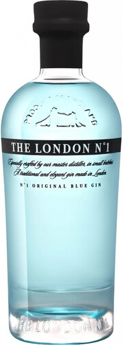 На фото изображение The London №1 Original Blue Gin, 0.7 L (Лондон №1 Ориджинл Блю Джин объемом 0.7 литра)