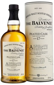 Виски Balvenie Peated Cask, 17 Years Old, gift tube, 0.7 л