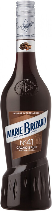 На фото изображение Marie Brizard, Cacao Brown, 0.7 L (Мари Бризар, Какао Браун объемом 0.7 литра)