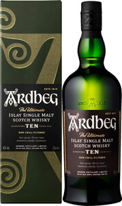 Шотландский виски Ardbeg 10 YO, in gift box, 0.7 л