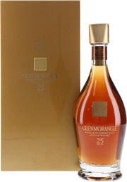 На фото изображение Glenmorangie 25 YO, in gift box, 0.7 L (Гленморанджи 25-летний, в подарочной коробке в бутылках объемом 0.7 литра)
