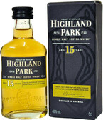 Highland Park, 15 Years Old, with box, 50 ml