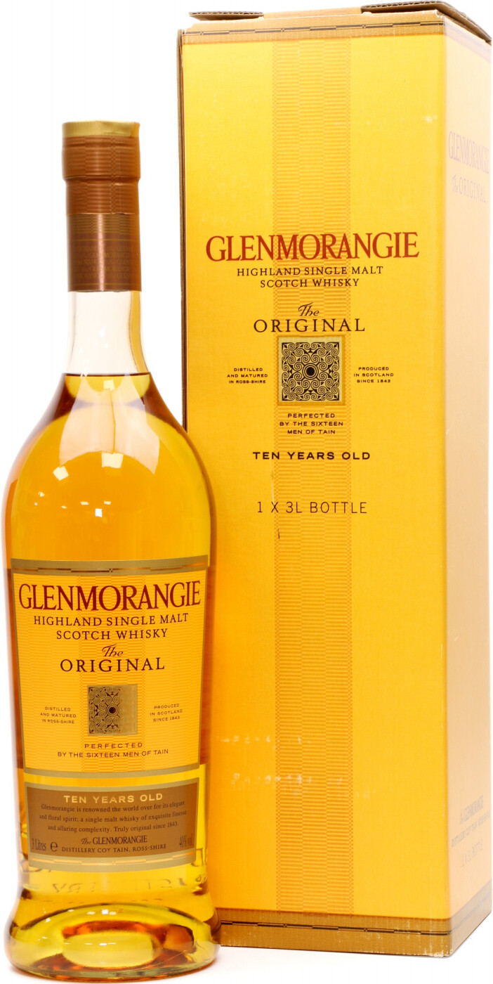 Glenmorangie whisky bottle and box 