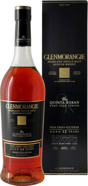 На фото изображение Glenmorangie The Quinta Ruban, in gift box, 0.7 L (Гленморанджи Кинта Рубан, в подарочной коробке в бутылках объемом 0.7 литра)