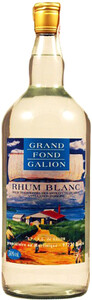 Крепкий ром 50 градусов White Rum Grand Fond Galion, 1 л