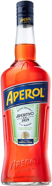 На фото изображение Aperol, 1 L (Апероль объемом 1 литр)
