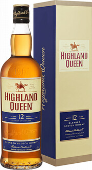 На фото изображение Highland Queen, 12 Years Old, gift box, 0.7 L (Хайленд Куин 12-летний, в подарочной коробке в бутылках объемом 0.7 литра)