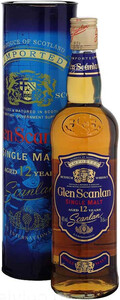 Glen Scanlan Single Malt, 12 Years Old, gift tube, 0.7 L