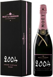 Игристое вино Moet & Chandon, Grand Vintage Rose, 2004, gift box