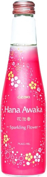 На фото изображение Hana-Awaka sparkling, 0.25 L (Хана-Авака газированное объемом 0.25 литра)