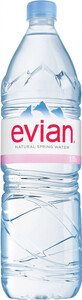 Мінеральна вода Evian Still, PET, 1.5 л