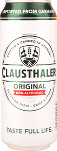 Немецкое пиво Clausthaler Original Non-Alcoholic, in can, 0.5 л