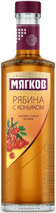 Мягков Рябина с Коньяком, 0.5 л