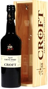 Croft, Tawny Port 20 Years Old, wooden box