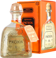 На фото изображение Patron Reposado, gift box, 0.75 L (Патрон Репосадо, в подарочной коробке объемом 0.75 литра)