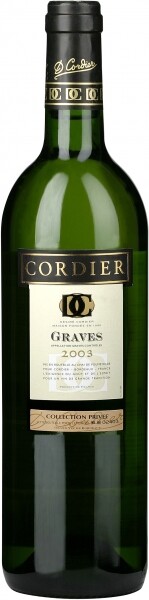 In the photo image Graves Blanc AOC “Collection Privee”, 2003, 0.75 L