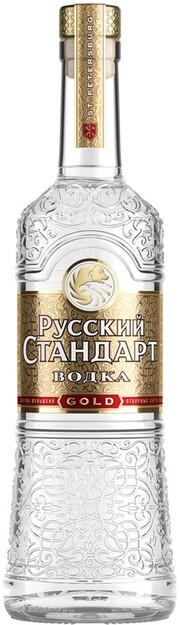 In the photo image Russian Standard Gold, 0.5 L