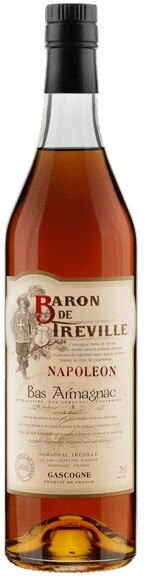 На фото изображение Baron de Treville Napoleon, 0.7 L (Арманьяк Барон де Тревиль Наполеон в коробке объемом 0.7 литра)