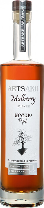 На фото изображение Арцах Тутовый Серебряный, объемом 0.5 литра (Artsakh Mulberry Silver 0.5 L)