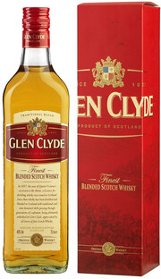 На фото изображение Glen Clyde 3 Years Old, gift box, 0.7 L (Виски Глен Клайд 3 года, в коробке в бутылках объемом 0.7 литра)