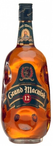 На фото изображение Grand Macnish Aged 12 Years, 0.7 L (Виски Гранд Макниш 12 лет, в коробке в бутылках объемом 0.7 литра)