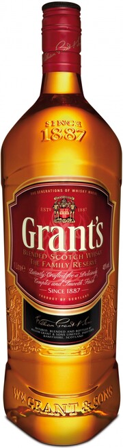 На фото изображение Grants Family Reserve, 1 L (Грантс Фэмили Резерв в бутылках объемом 1 литр)