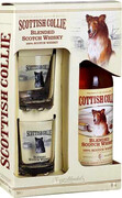 Scottish Collie, gift box and 2 glasses, 0.7 L