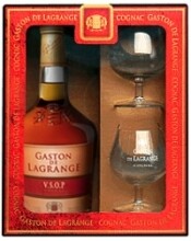 Gaston de Lagrange V.S.O.P., gift box with 2 glasses, 0.7 л