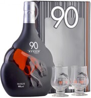 Meukow, 90 Proof, gift box with 2 glasses, 0.7 л