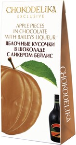 Chokodelika, Apple pieces in chocolate with Baileys liqueur, gift box, 80 g
