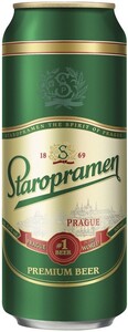 Staropramen Premium (Russia), in can, 0.5 L
