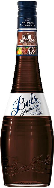 На фото изображение Bols Creme de Cacao Brown, 0.7 L (Болс Какао Браун объемом 0.7 литра)