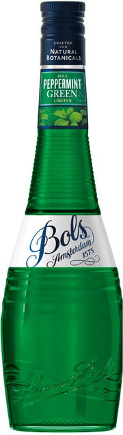 На фото изображение Bols Peppermint Green, 0.7 L (Болс Пепперминт Грин объемом 0.7 литра)