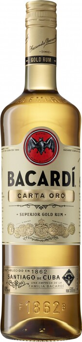 In the photo image Bacardi Carta Oro, 0.5 L