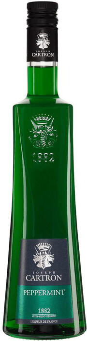 На фото изображение Joseph Cartron Peppermint Vert (green), 0.7 L (Джозеф Картрон Пепперминт, мята зелёная объемом 0.7 литра)