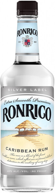 На фото изображение Ronrico Silver Label, 0.7 L (Ронрико Сильвер Лейбл объемом 0.7 литра)