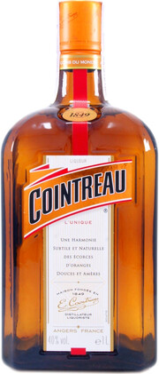 На фото изображение Cointreau, 1 L (Куантро объемом 1 литр)