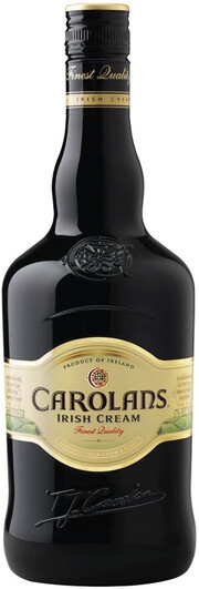 На фото изображение Carolans Irish Cream, 0.7 L (Кэроланс Айриш Крем объемом 0.7 литра)