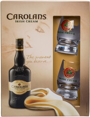 Carolans Irish Cream, gift box with 2 glasses, 0.7 л