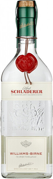 На фото изображение Schladerer, Williams-Birne, 0.7 L (Шладерер, Вильямс-Бирн объемом 0.7 литра)