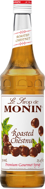 На фото изображение Monin Roasted Chestnut, 0.7 L (Монин Жареный каштан объемом 0.7 литра)