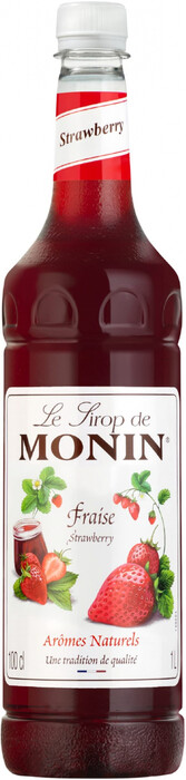 In the photo image Monin, Strawberry, 1 L