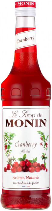 In the photo image Monin Cranberry, 1 L